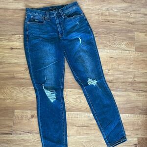 Lucky Brand High Rise Distressed Jeans